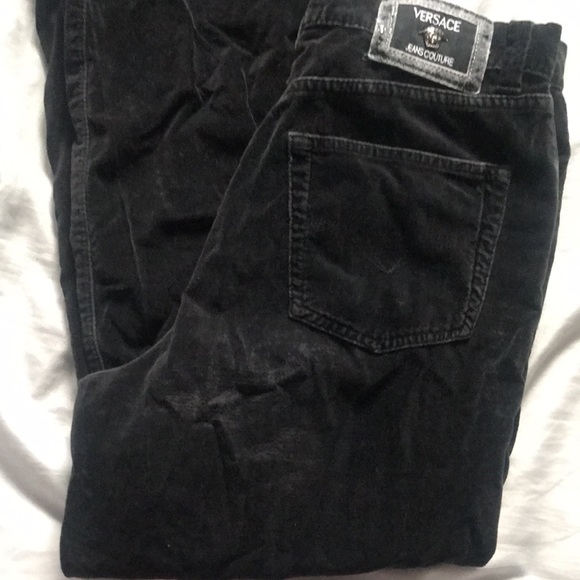 Versace Couture black velvet pants - Picture 8 of 11